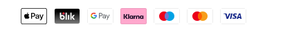 Apple Pay, BLIK, Google Pay, Klarna, Mastercard, Visa